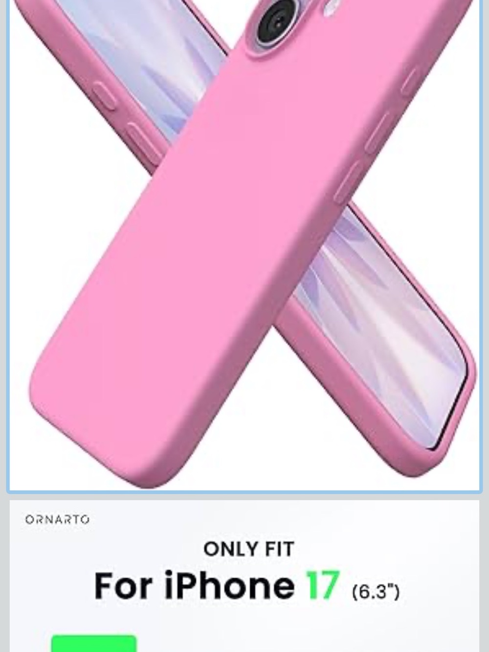 Pink iPhone 17 case